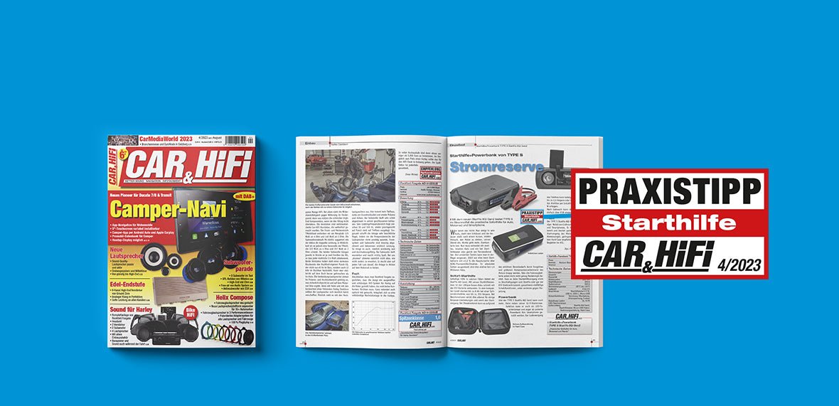 Car&Hifi testet den StartYa 8Qi Gen2 - TYPE S® | Teil der Horizon Brands Group