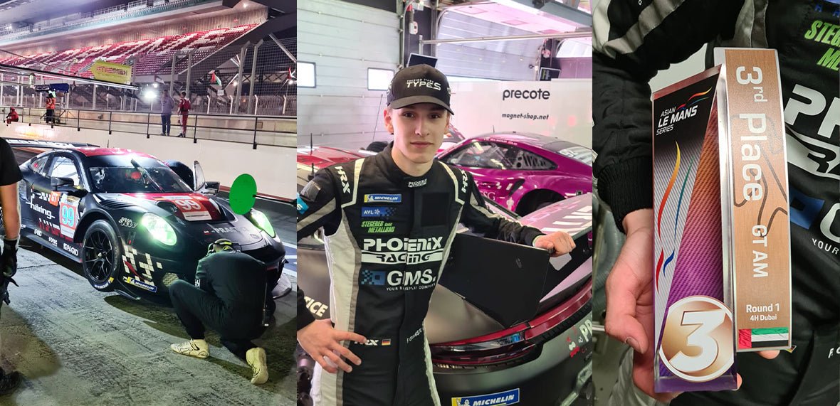 Finn Gehrsitz stürmt in der Wüste von Dubai zweimal auf das Podium - TYPE S® | Teil der Horizon Brands Group