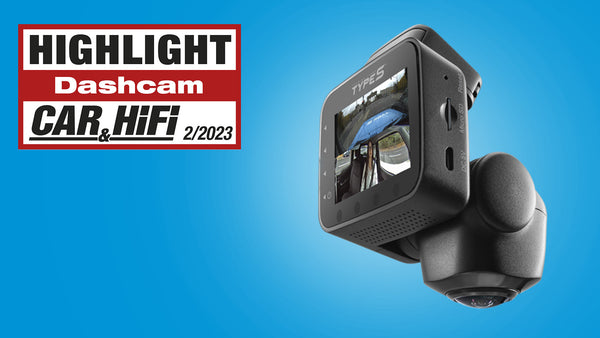 TravCa Dash 360, Dashcam 360 Grad Rundum Blick Vorne, Hinten & Seite, 1080p Full HD Autokamera, App Steuerung mit 7 Ansichten, 24/7 Aufnahme  beim Fahren & Parken