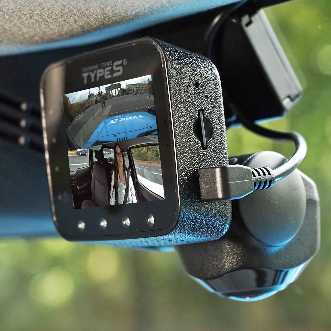 Vusddy 3 Kanäle Autokamera Dashcam 1080P, 360 Grad überwachung, überwachungskamera  Auto, Dash Camera Auto Vorne und Hinten mit 4 IR-Lampen, 2,5 Zoll LCD, 24  Stunden Parküberwachung, Daueraufnahme: : Elektronik & Foto