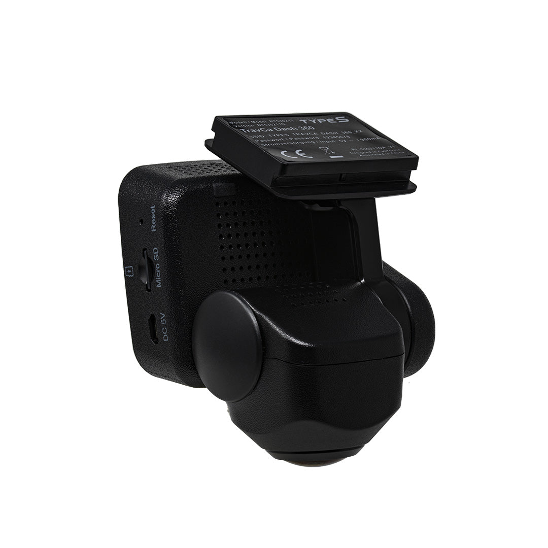 TravCa Dash 360 2K | Dashcam mit 360 Grad Rundum Blick in 2K Bildqualität - TYPE S® | Teil der Horizon Brands Group