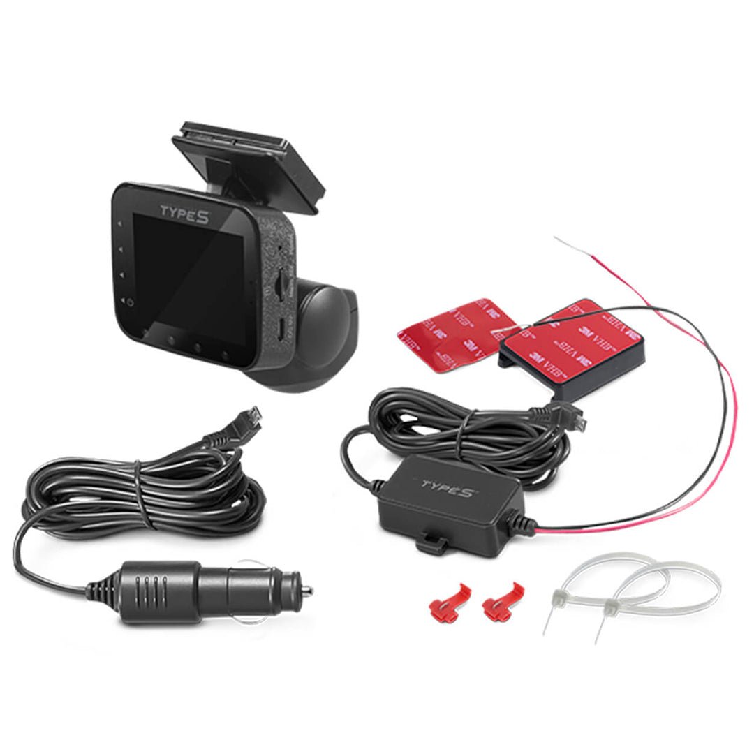Vusddy 3 Kanäle Autokamera Dashcam 1080P, 360 Grad überwachung,  überwachungskamera Auto, Dash Camera Auto Vorne und Hinten mit 4 IR-Lampen,  2,5 Zoll